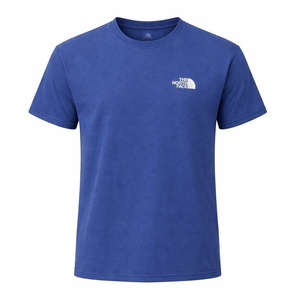 The‎ North Face blue tee front logo back graphic Since 1968 size L
